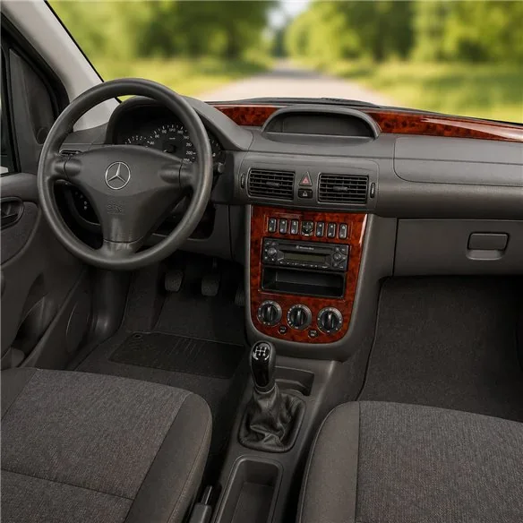 Mercedes Vaneo W414 2001-2006 kit décor tableau de bord 3D, 3 pièces
