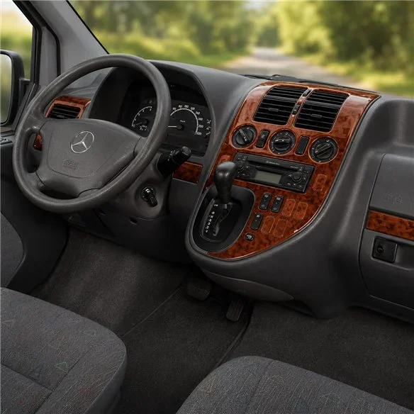 Mercedes Vito W638 1999-2004 kit décor tableau de bord 3D, 24 pièces