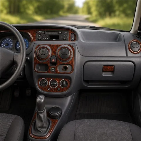 Dacia Solenza 2004+ kit décor tableau de bord 3D, 27 pièces