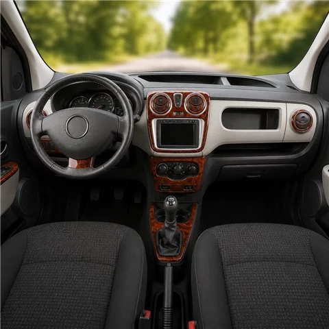 Dacia Lodgy 2013+ kit décor tableau de bord 3D, 21 pièces
