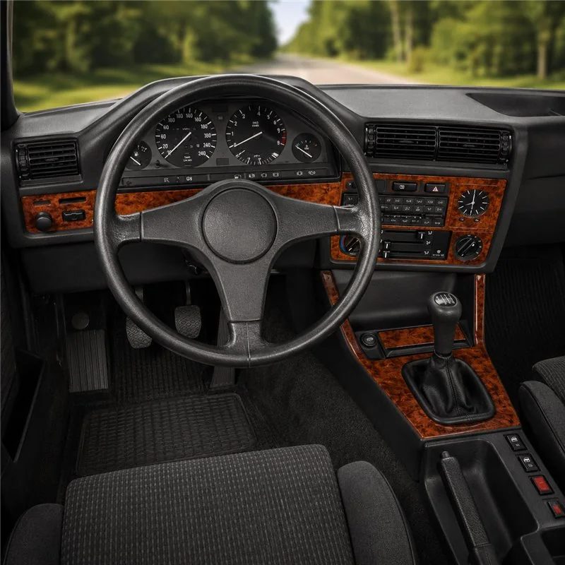 BMW 3 Series E30 1985-1994 kit décor tableau de bord 3D, 10 pièces