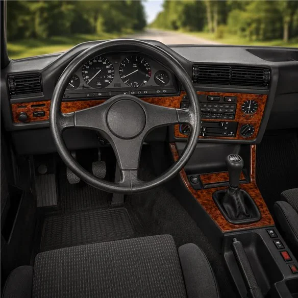 BMW 3 Series E30 1985-1994 kit décor tableau de bord 3D, 10 pièces