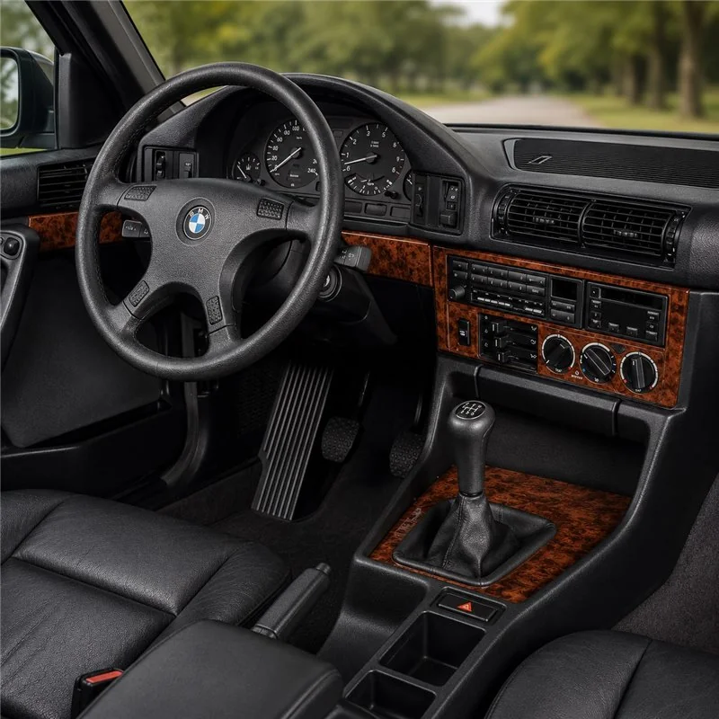 BMW 5 E34 1989-1993 kit décor tableau de bord 3D, 22 pièces