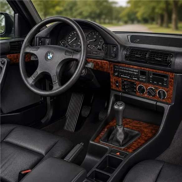 BMW 5 E34 1989-1993 kit décor tableau de bord 3D, 22 pièces