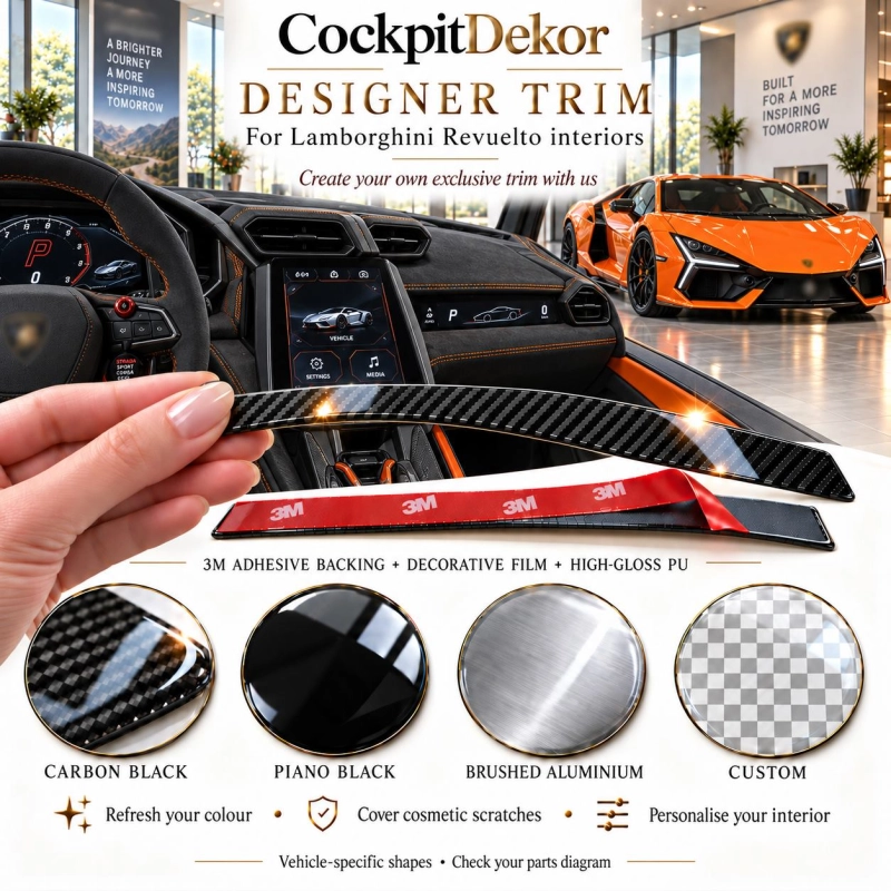 Lamborghini Huracan 2014 – Designer Trim – Kit intérieur complet
