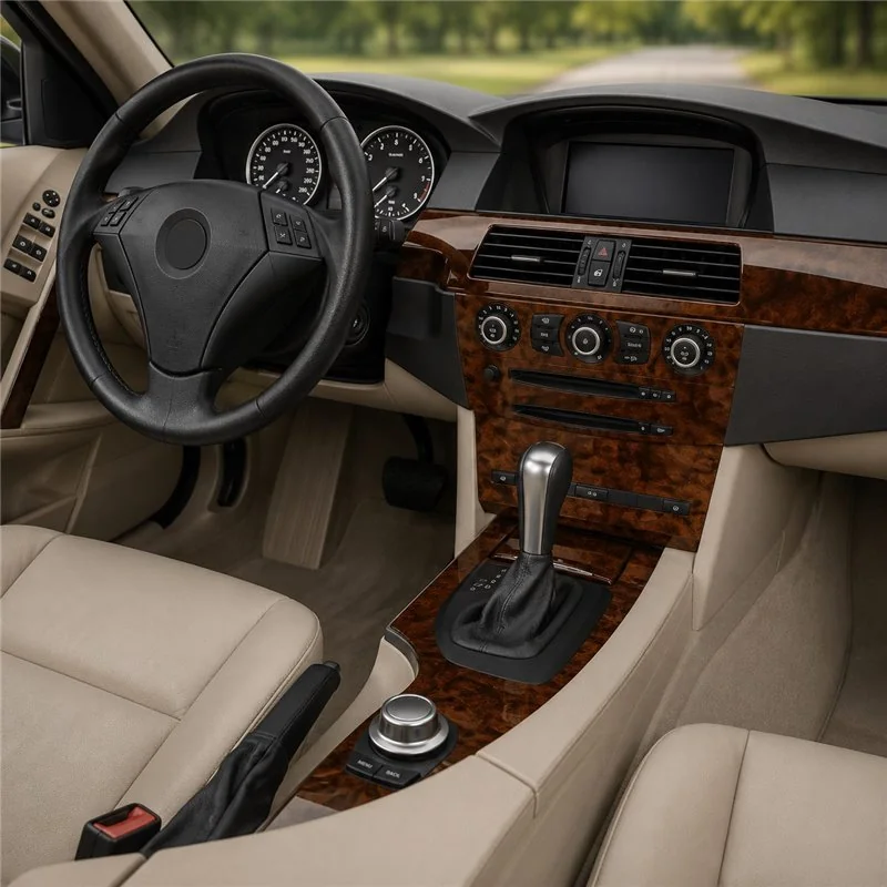 BMW-Series E60 2008-2010 kit décor tableau de bord 3D, 63 pièces