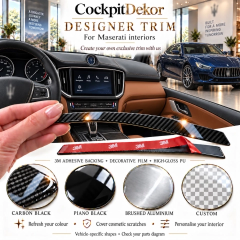 Maserati Ghibli Base 2014 2019 – Designer Trim – Kit intérieur complet 2