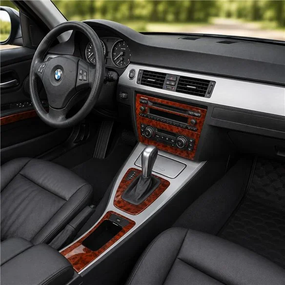 BMW 3 2005+ 4 Doors Sedan, sans navigation system kit décor tableau de bord 3D