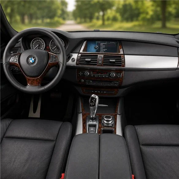 BMW X6 E71 2008-2014 kit décor tableau de bord 3D, 41 pièces