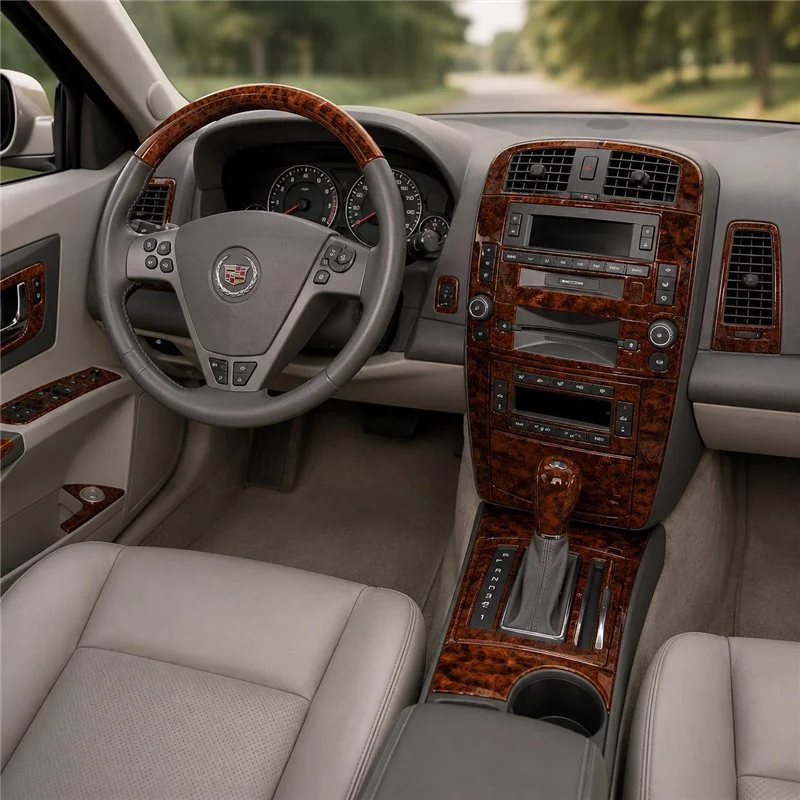 Cadillac CTS 2003-2007 set complet kit décor tableau de bord 3D