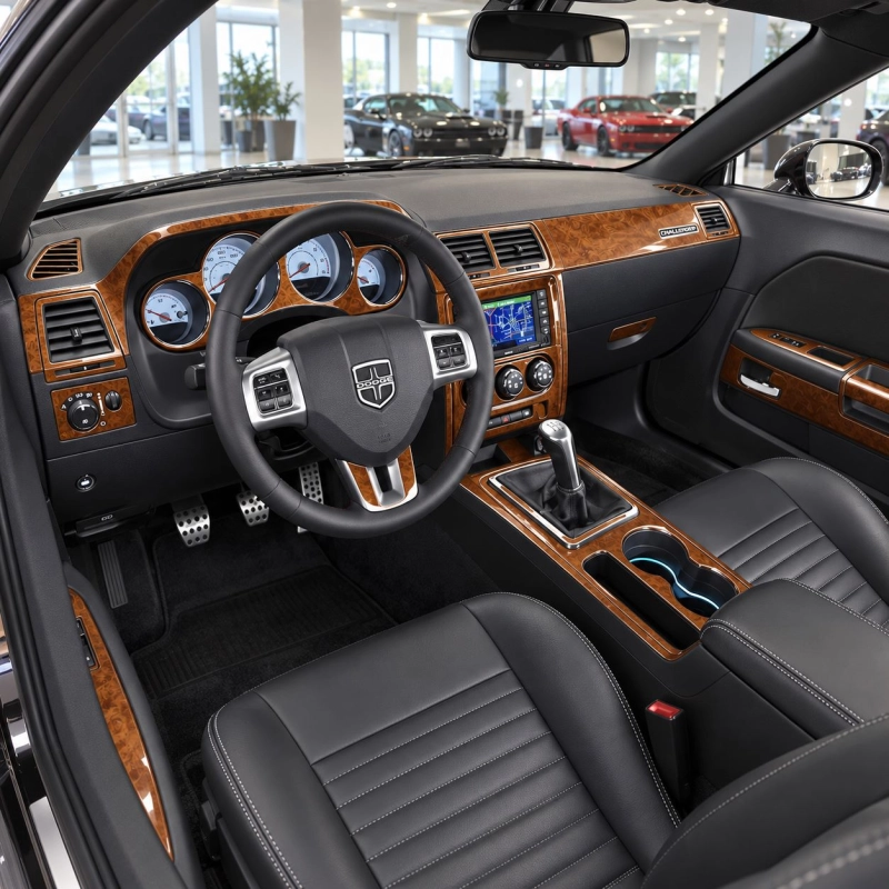 Dodge Challenger 2011-2015 kit décoration intérieure tableau de bord 42 pièces