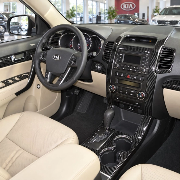 KIA Sorento 2011 - à aujourd’hui kit complet, sans navigation system kit décoration intérieure tableau de bord