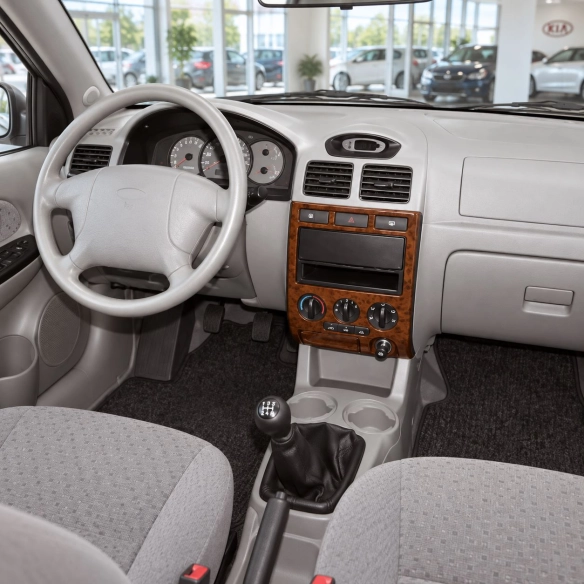 Kia Rio 2002-2005 3D kit décoration intérieure tableau de bord 6 pièces