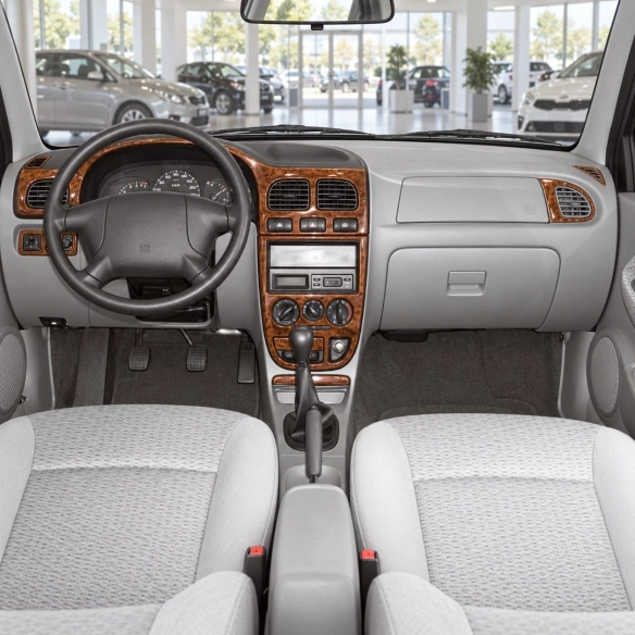 Kia Rio 2000-2002 3D kit décoration intérieure tableau de bord 9 pièces