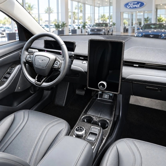 Ford Mustang Mach-E 2021-2024 kit décoration intérieure tableau de bord 32 pièces