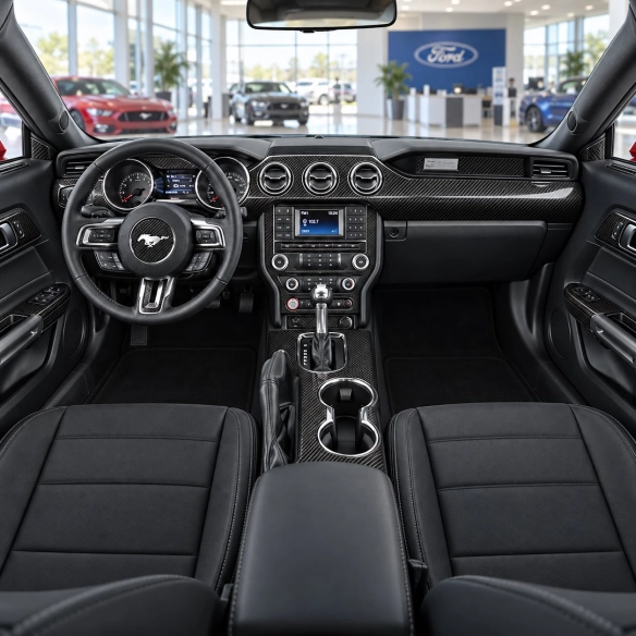 Ford Mustang 2015-2023 kit décoration intérieure tableau de bord 47 pièces