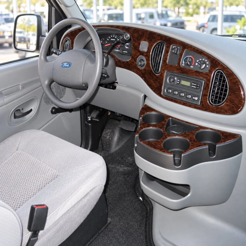 Ford E-Series E-Van 2008-2011 kit décoration intérieure tableau de bord 10 pièces