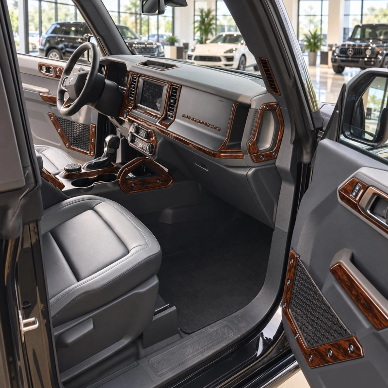 Ford Bronco 2021-2024 3D kit décoration intérieure tableau de bord 56 pièces