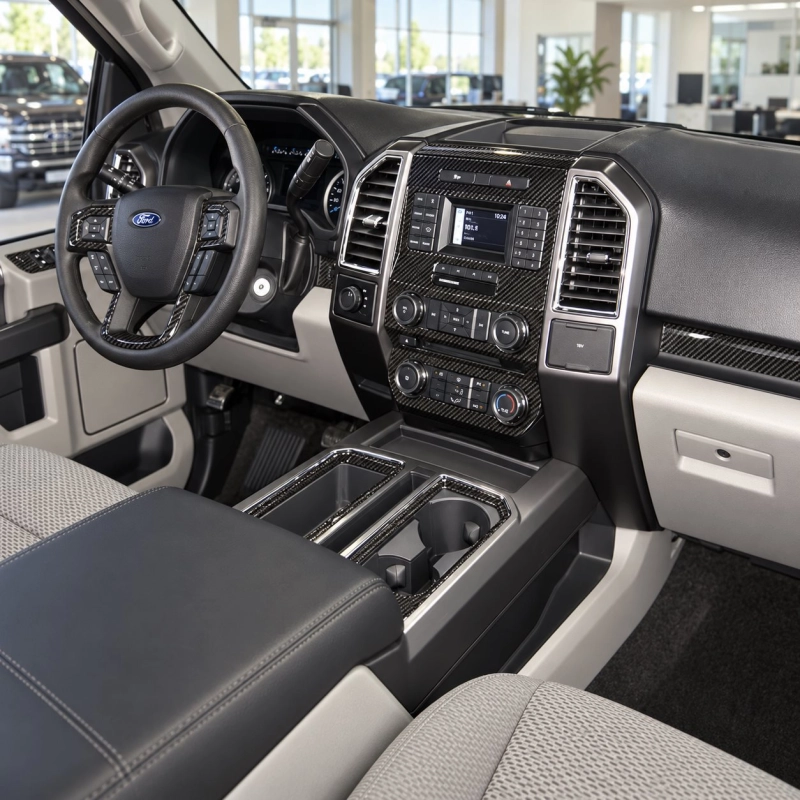Ford F-150 SuperCab 2018-2020 kit décoration intérieure tableau de bord 39 pièces