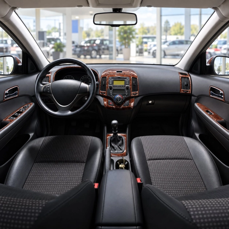 Hyundai-i30 2007-2009 kit décoration intérieure tableau de bord 46 pièces