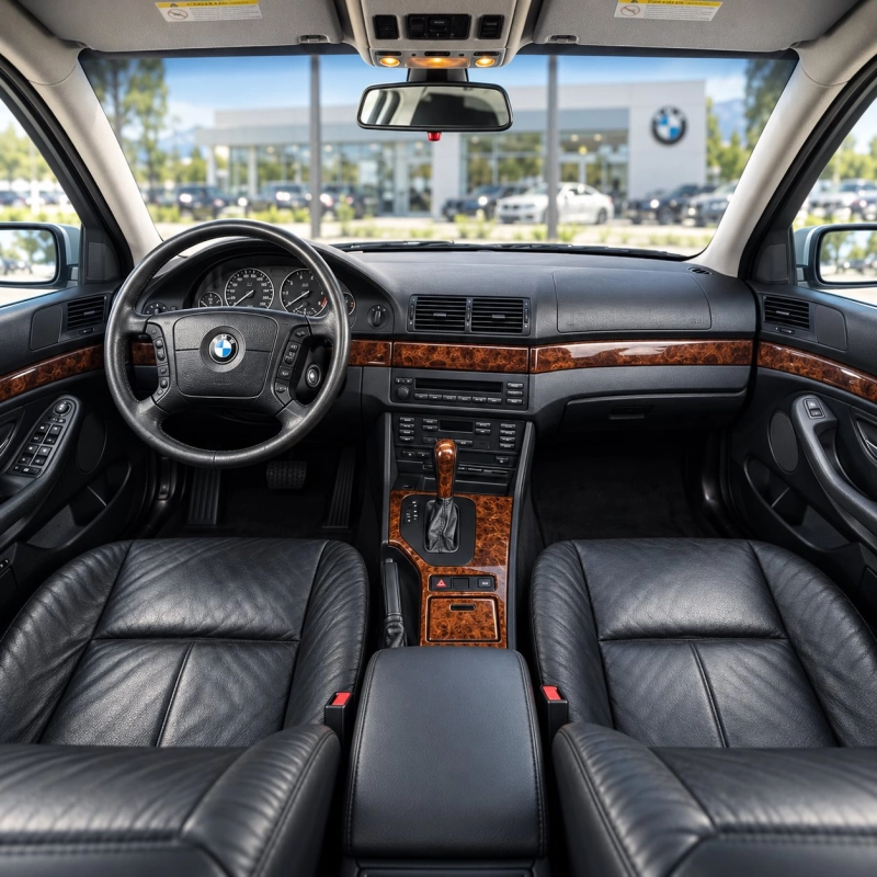 BMW 5-Series E39 1998-2003 sans navigation system, 35 pièces kit décoration intérieure tableau de bord
