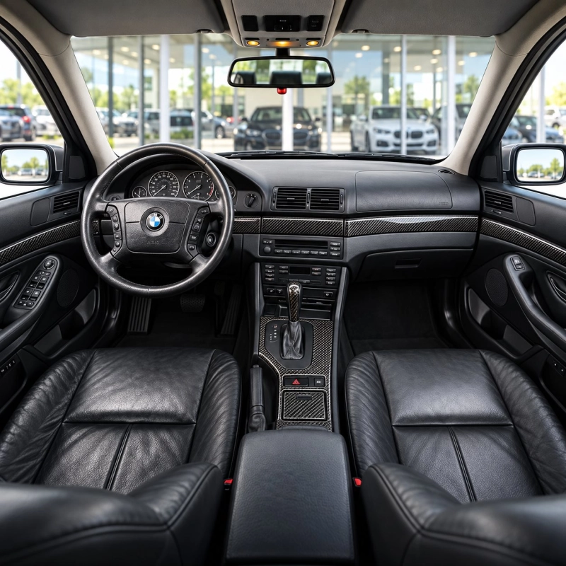 BMW 5-Series E39 1998-2003 sans navigation system, 35 pièces kit décoration intérieure tableau de bord