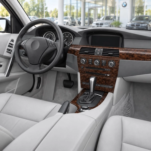 BMW 5-Series E60 2003-2008 3D kit décoration intérieure tableau de bord 17 pièces
