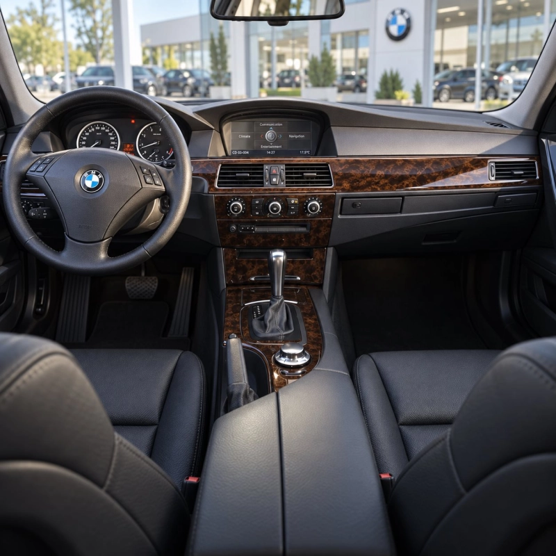 BMW 5-Series E60 2003-2008 3D kit décoration intérieure tableau de bord 17 pièces