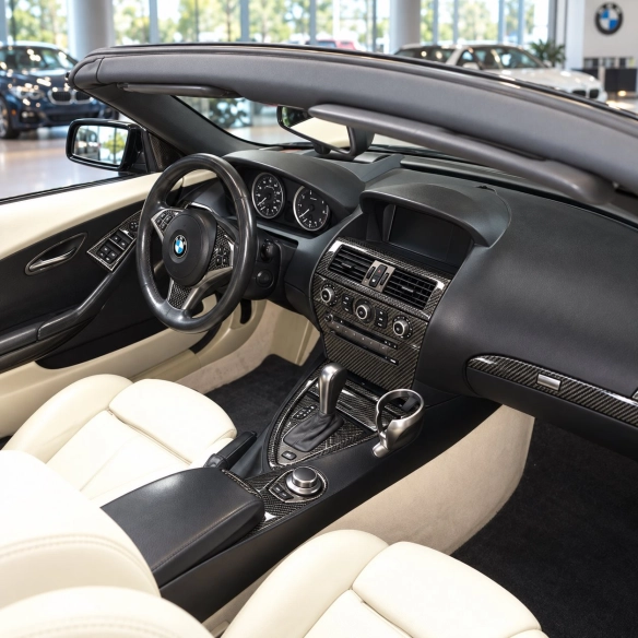 BMW 6-Series E 63 2008-2010 3D kit décoration intérieure tableau de bord 34 pièces
