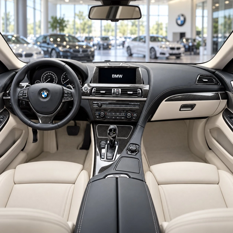 BMW 6-Series F12 F13 2011-2017 3D kit décoration intérieure tableau de bord 46 pièces