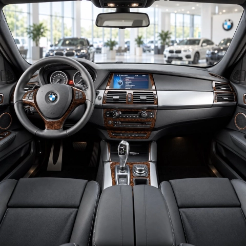 BMW X6 E71 2008-2014 3D kit décoration intérieure tableau de bord 27 pièces