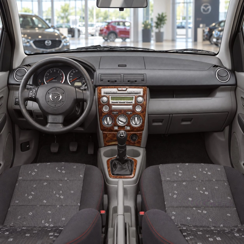 Mazda Mazda 2 2003-2006 3D kit décoration intérieure tableau de bord 4 pièces