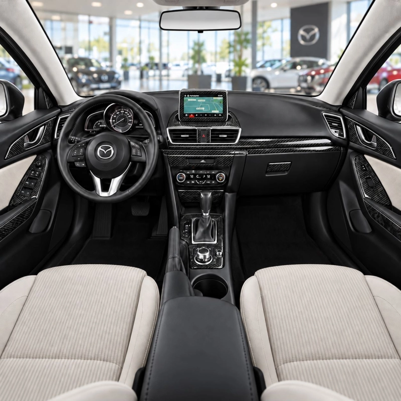 Mazda 3 2014-2018 kit décoration intérieure tableau de bord 44 pièces