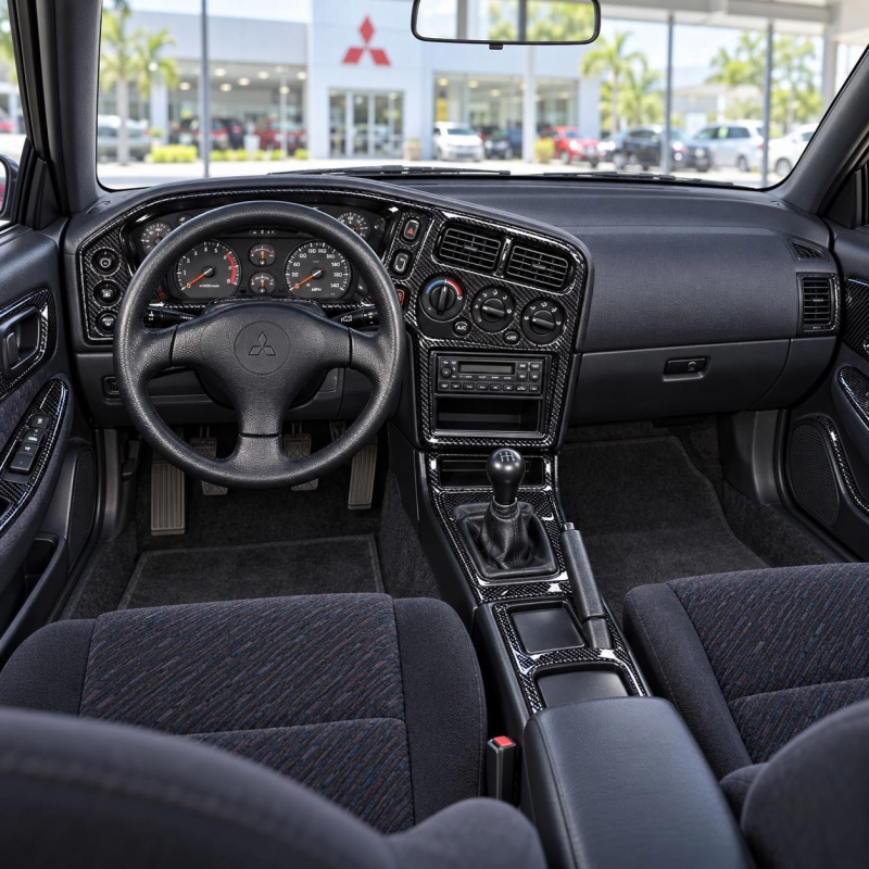 Mitsubishi Eclipse 1990-1994 boîte automatique kit décoration intérieure tableau de bord