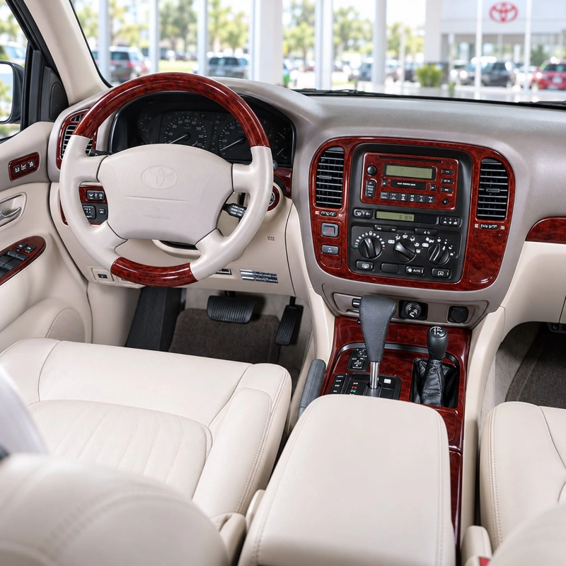 Toyota Land Cruiser 1998-2002 avec navigation, 31 pièces kit décoration intérieure tableau de bord