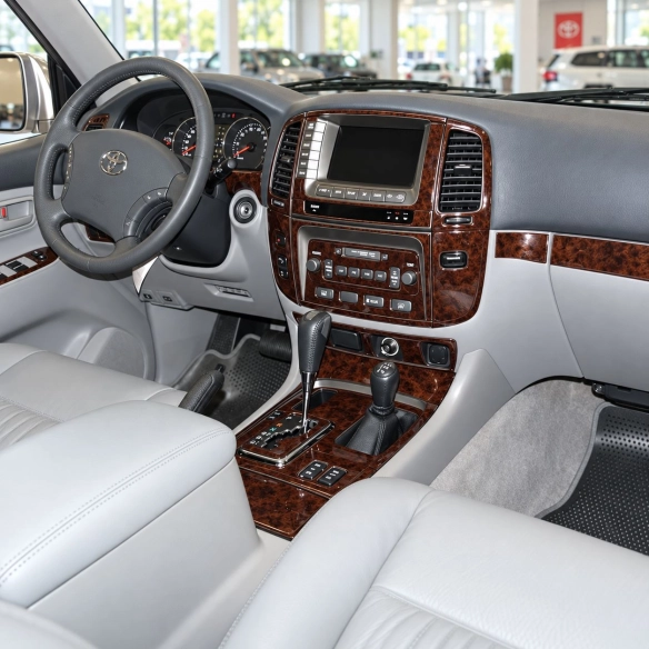 Toyota Land Cruiser 100 2003-2007 avec navigation, boîte automatique kit décoration intérieure tableau de bord