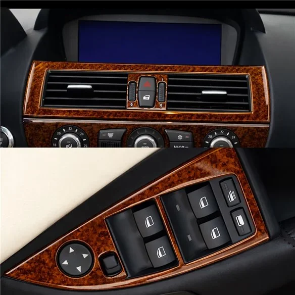 BMW 6-Series E 63 2008-2010 kit décor tableau de bord 3D, 41 pièces
