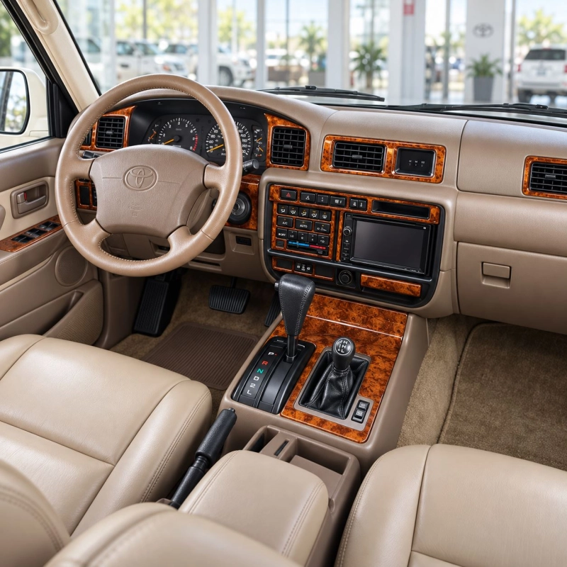 Toyota Land Cruiser 80 1995-1997 kit complet, 20 pièces kit décoration intérieure tableau de bord