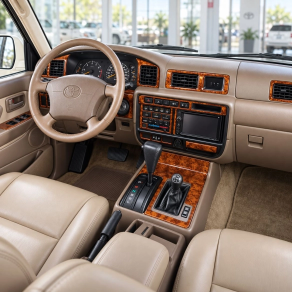 Toyota Land Cruiser 80 1995-1997 kit complet, 20 pièces kit décoration intérieure tableau de bord