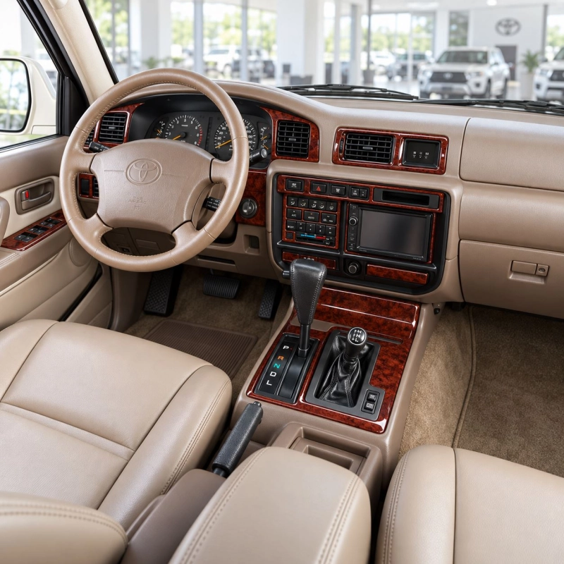 Toyota Land Cruiser 80 1995-1997 kit complet, 20 pièces kit décoration intérieure tableau de bord