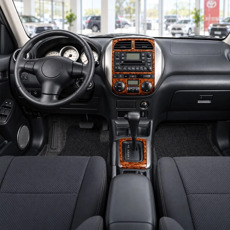 Toyota Rav 4 XA20 2003-2004 3D kit décoration intérieure tableau de bord 4 pièces