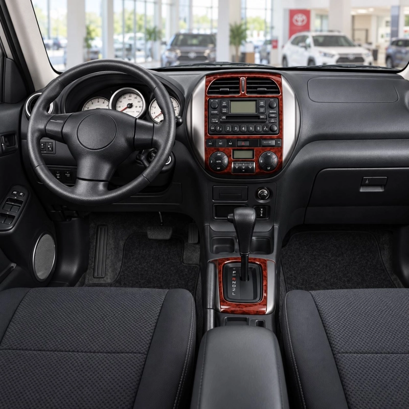 Toyota Rav 4 XA20 2003-2004 3D kit décoration intérieure tableau de bord 4 pièces