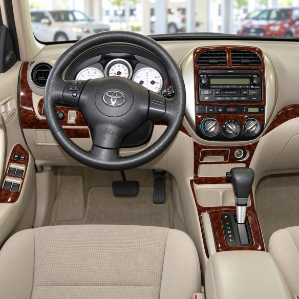 Toyota Rav 4 XA20 2003-2004 3D kit décoration intérieure tableau de bord 34 pièces