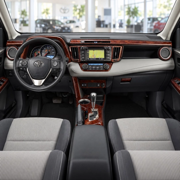 Toyota RAV4 2015 kit décoration intérieure tableau de bord 16 pièces