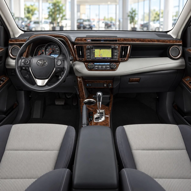 Toyota RAV4 2015 kit décoration intérieure tableau de bord 16 pièces