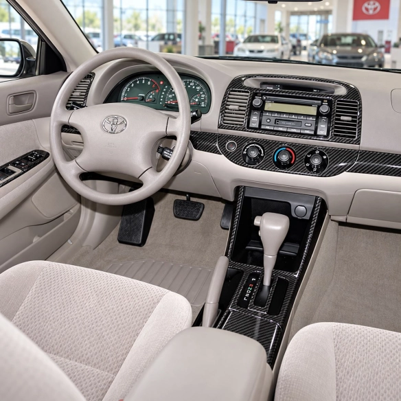 Toyota Camry 2005-2006 conformité OEM, sans navigation system kit décoration intérieure tableau de bord