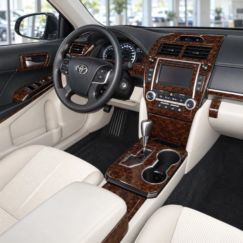 Toyota Camry 2012 - à aujourd’hui kit complet, avec Heating Seats kit décoration intérieure tableau de bord