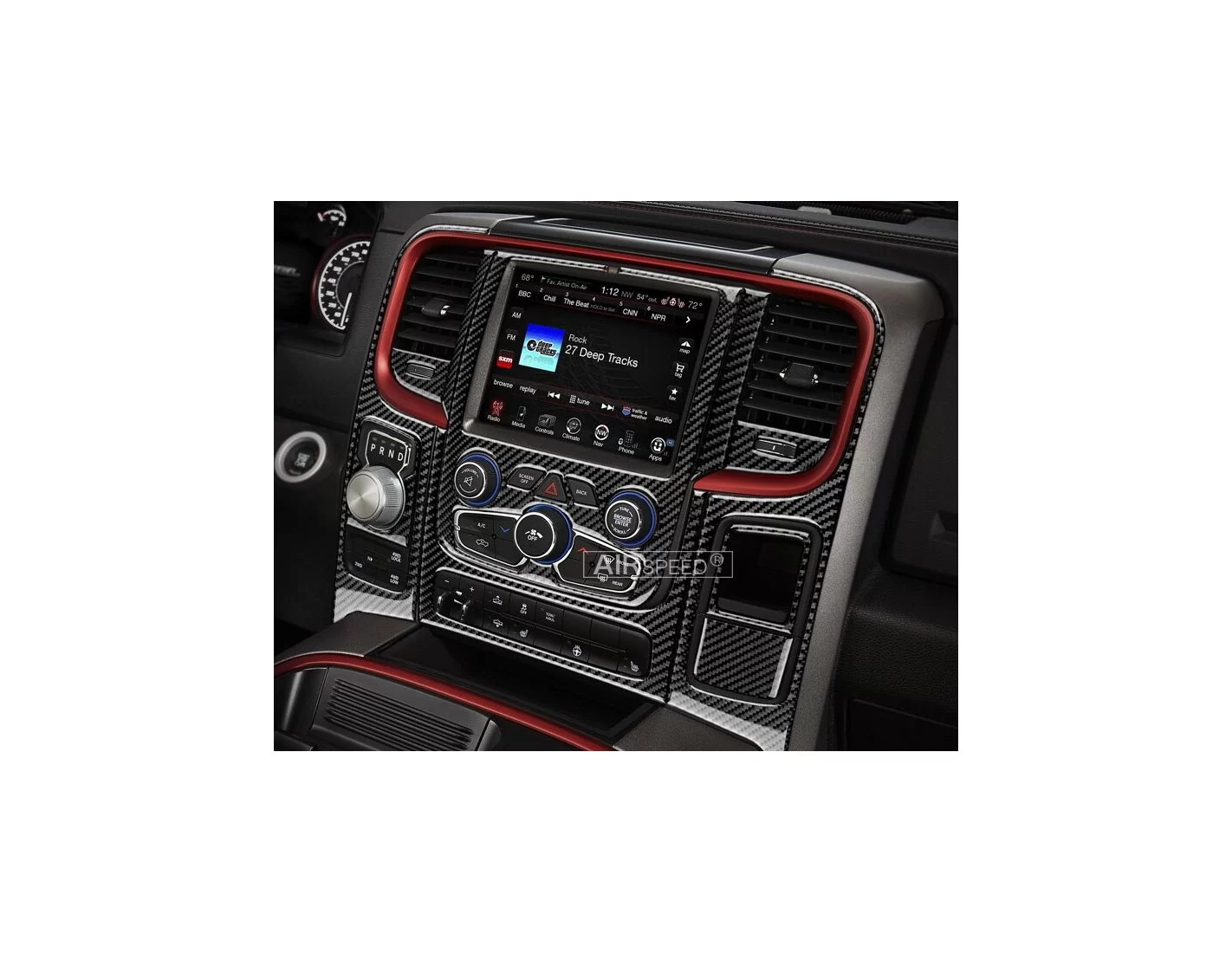 Dodge Ram 2016-2018 Kit la décoration du tableau de bord touch Screen Display, Avec Front Bucket Seats, 65 Pcs. - 1 - habillage 