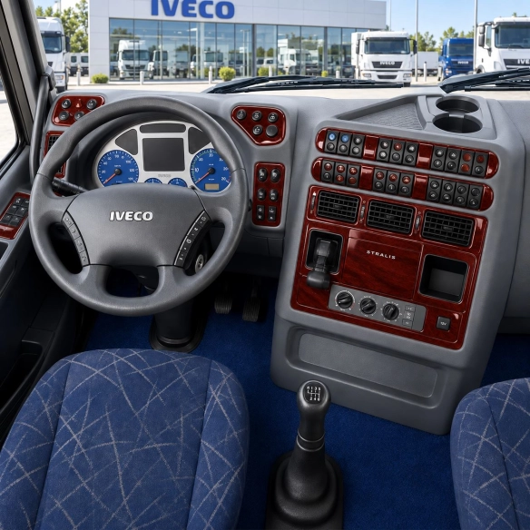 Iveco Stralis 2002-2007 3D kit décoration intérieure tableau de bord 73 pièces