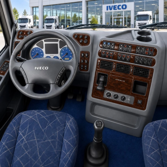 Iveco Stralis 2002-2007 3D kit décoration intérieure tableau de bord 73 pièces